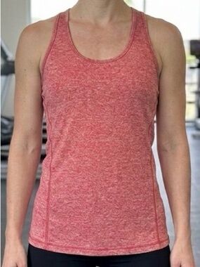 Icyzone Athletic Racerback Tank Top Heather Red M Workout Gym Running Yoga EUC